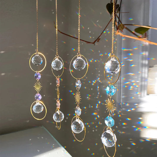 Crystal Sun Catcher Prism – Rainbow Maker Lightcatcher for Windows, Cars & Home Decor